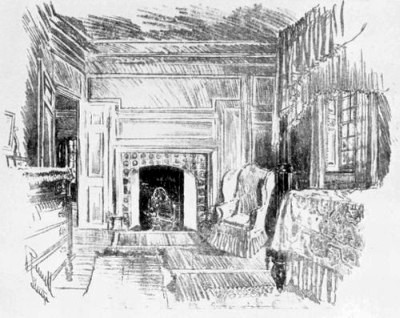 BED ROOM, STENTON, THE HOME OF JAMES LOGAN