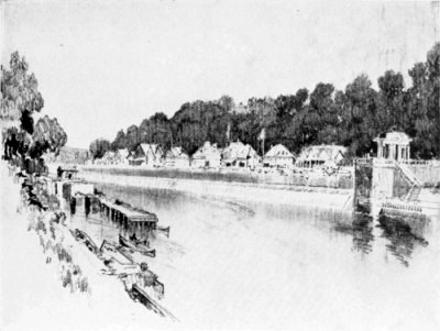 THE BOAT HOUSES ON THE SCHUYLKILL