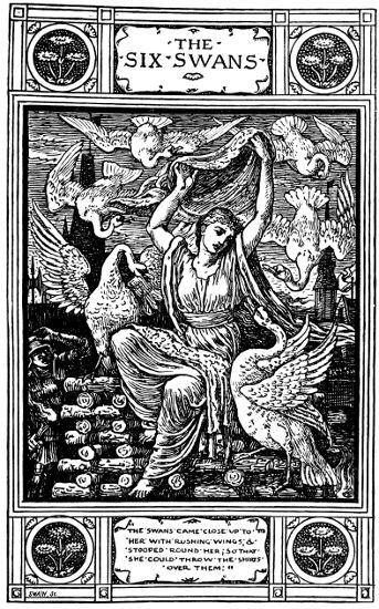 FROM MR. WALTER CRANE'S 'GRIMM'S HOUSEHOLD STORIES.'

BY LEAVE OF MESSRS. MACMILLAN.