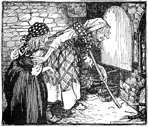 FROM MR. ARTHUR RACKHAM'S 'GRIMM'S FAIRY TALES.'

BY LEAVE OF MESSRS. FREEMANTLE.