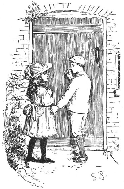 "I WILL KNOCK. YOU ARE TO SAY, 'PLEASE IS MRS. ROBBINS
IN?'"—Page 171.