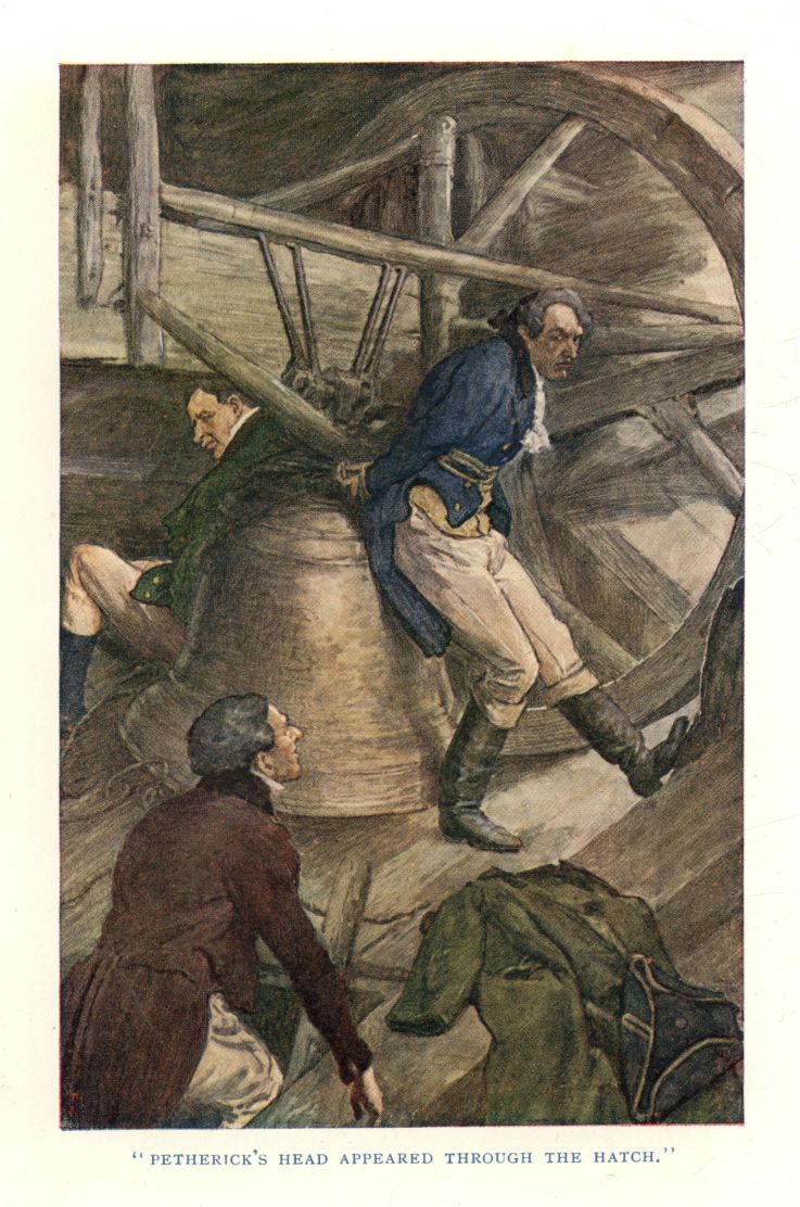 "PETHERICK'S HEAD APPEARED THROUGH THE HATCH."