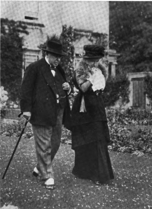 MRS. WARD AND HENRY JAMES IN THE GARDEN AT STOCKS
FROM A PHOTOGRAPH BY MISS DOROTHY WARD