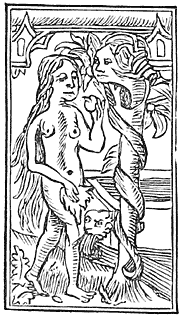 Fig. 1.—Lilith and Eve (Mediæval missal).