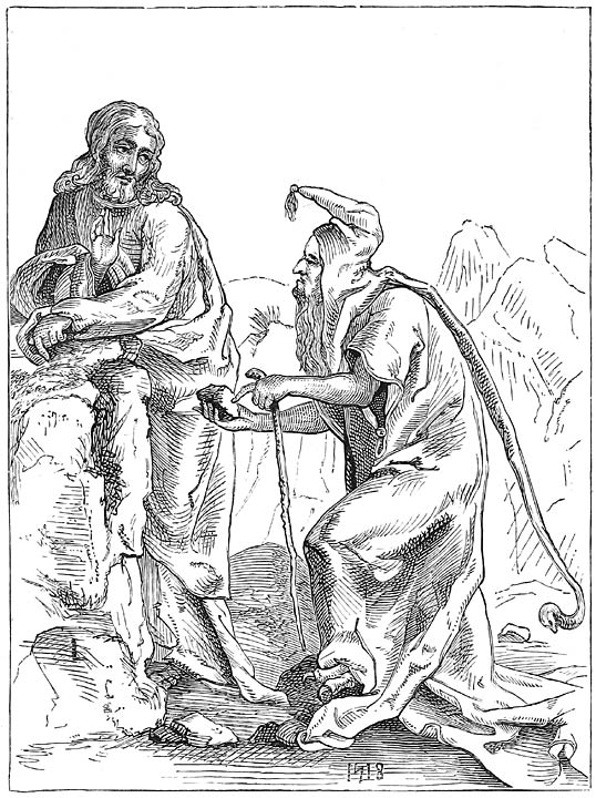Fig. 6.—Temptation of Christ (Lucas van Leyden).