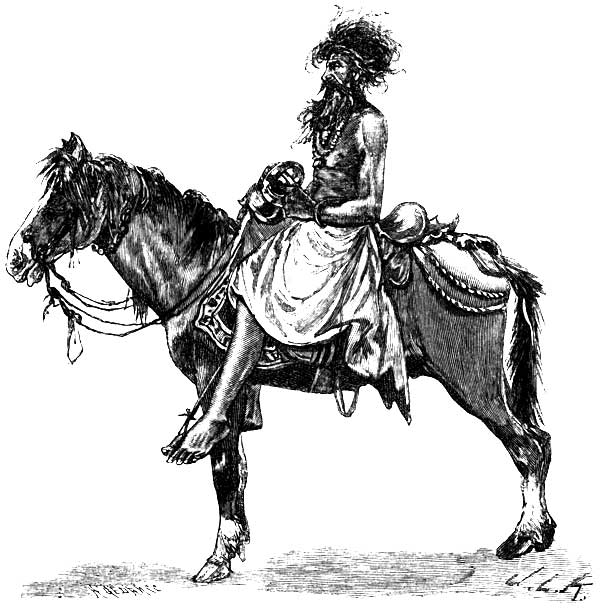 A BEGGAR ON HORSEBACK (HINDU DEVOTEE)
