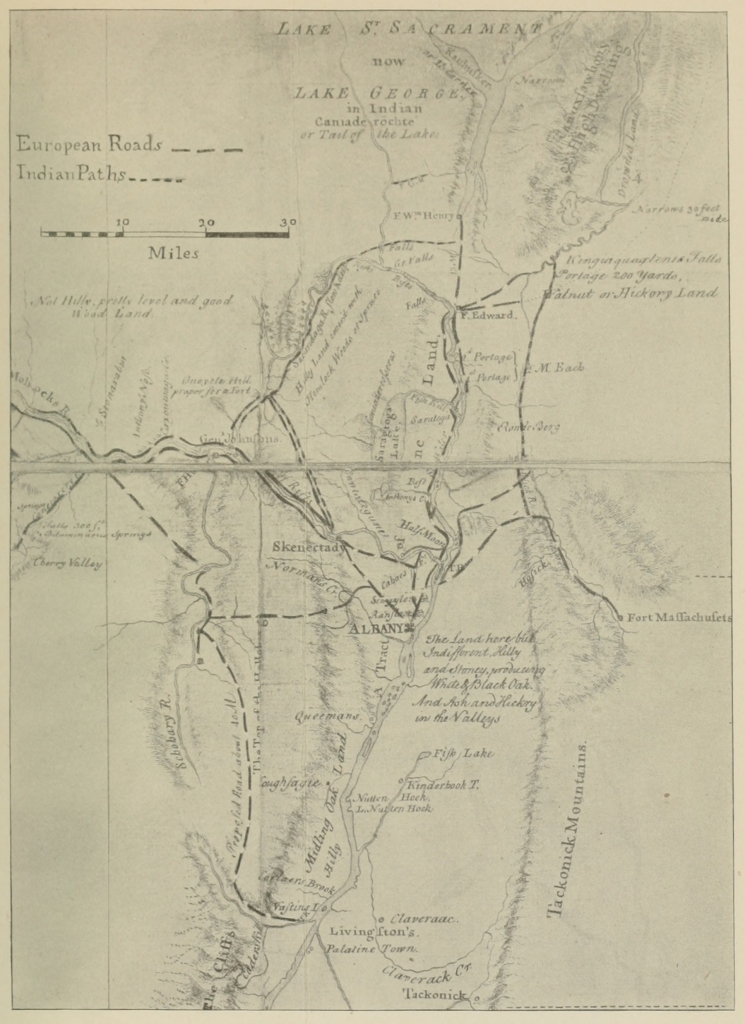 Map of the Grand Pass from New York to Montreal ... by Thos. Pownall