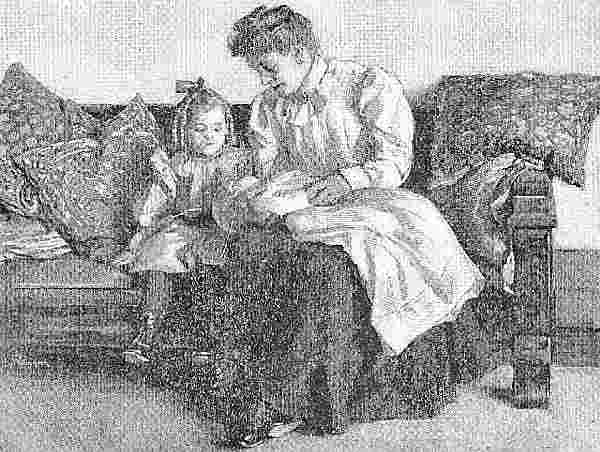 Woman And Child With Baby