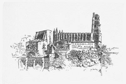 Albi Cathedral (1282-1399). A Midi Fortress Church