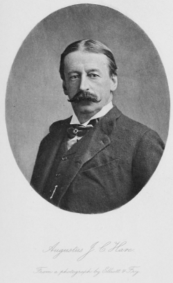 Augustus J C Hare

From a photograph by Elliott & Fry