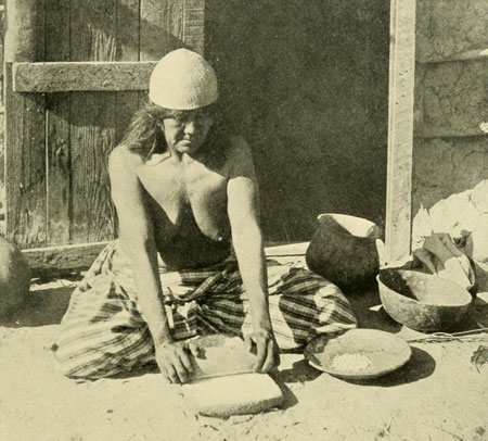 Cocopa Woman
Grinding Corn.