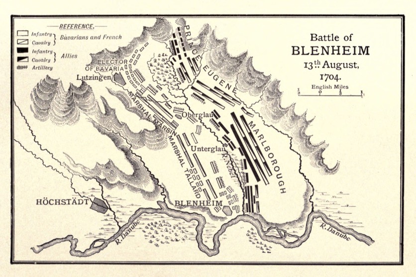 Battle of Blenheim, 13th August, 1704.