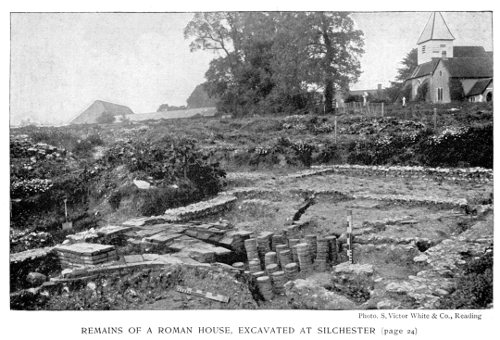 REMAINS OF A ROMAN HOUSE, EXCAVATED AT SILCHESTER