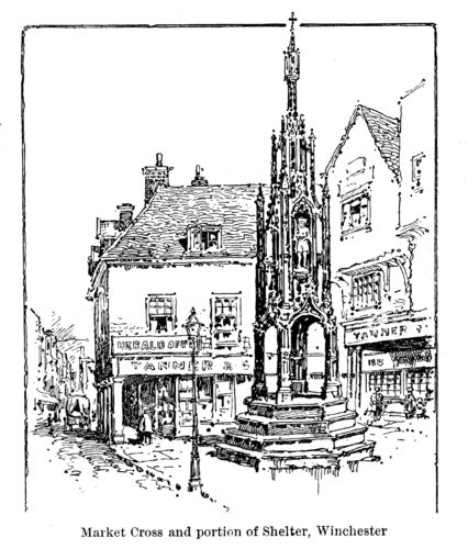 Market Cross and portion of Shelter, Winchester