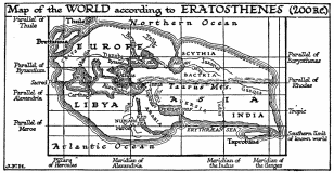 Map of the WORLD according to ERATOSTHENES (200 B. C.)
