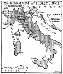 The KINGDOM of ITALY, 1861.