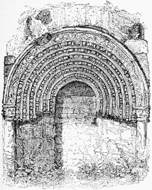 ARCH OF THE WESTERN ENTRANCE TO AN OLD CHAPEL AT LEIRIA.