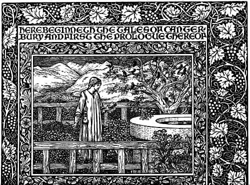 PAGE FROM 'THE WORKS OF GEOFFREY CHAUCER'