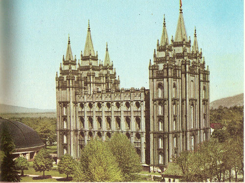 World famous Mormon Temple, Salt Lake City