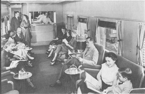 ... relax in luxurious lounge cars