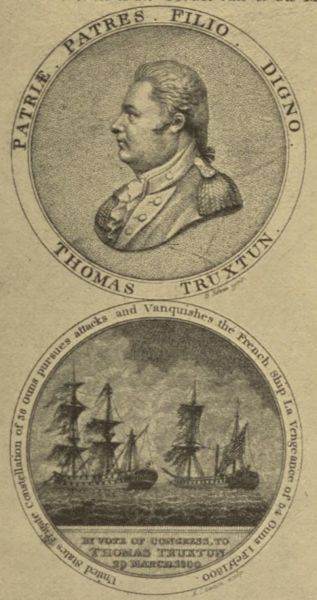 Medal awarded to Thomas Truxtun