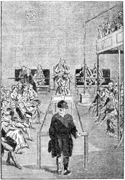 SIR JOHN FIELDING OFFICIATING AT BOW STREET.

(From a Drawing by Dodd.)