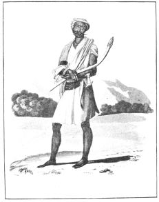 A MEMBER OF THE THIEF CASTE AT TRICHINOPOLY. (Drawn from
Life by G. Gold.)