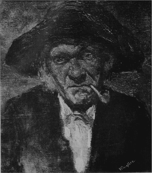 HEAD OF AN OLD MAN SMOKING