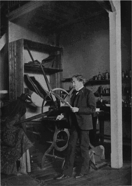 WHISTLER AT HIS PRINTING PRESS IN THE STUDIO,
RUE NOTRE-DAME-DES-CHAMPS