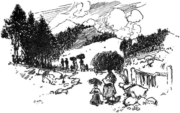 Illustration: GATHERING FIREWOOD IN THE PINE HILLS