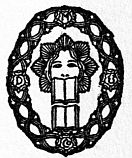 Emblem: girl looking over book