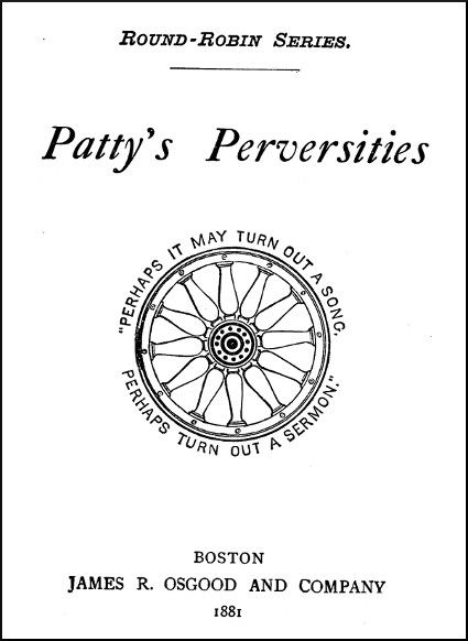 Title page for Patty's Perversities.