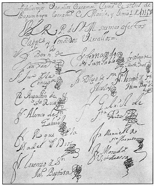 Signature of Juan de la Concepción, et al.