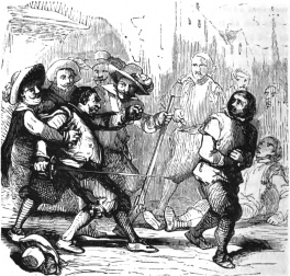 The serjeant is restrained from attacking William