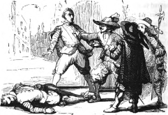 The cavalier apprehended by the watch