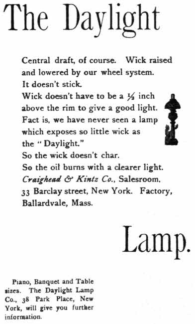 The Daylight Lamp ad.