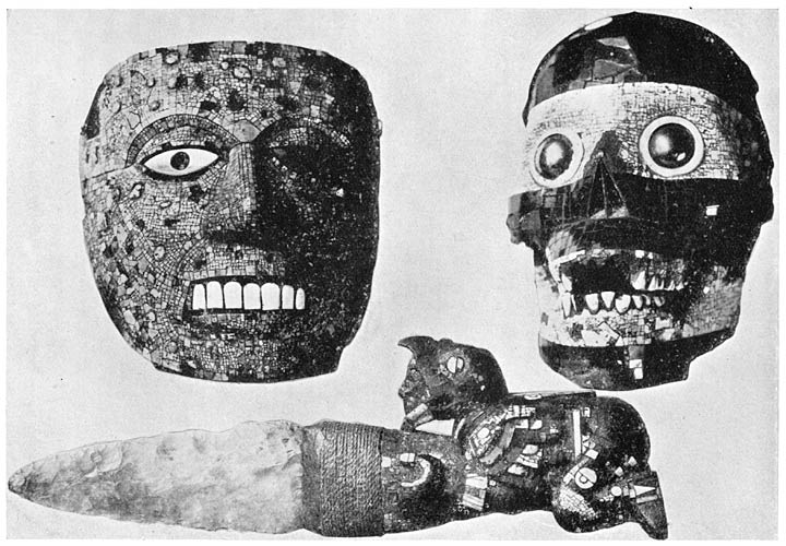 Ritual Mask of Quetzalcoatl Sacrificial Knife Ritual Mask of Tezcatlipoca