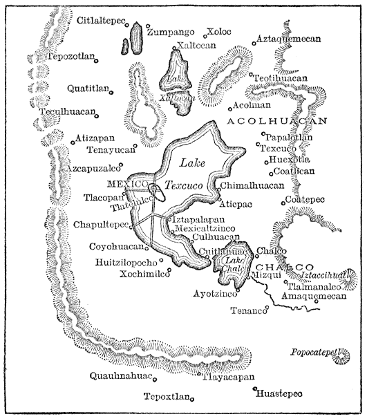 Map of the Valley of Mexico