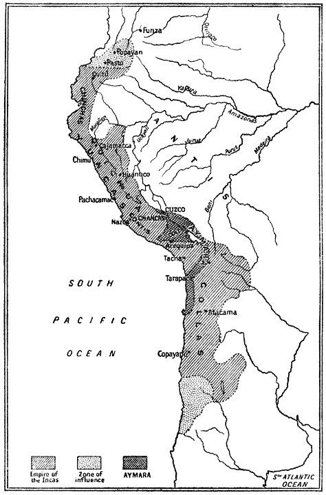 Distribution of the Races under the Empire of the Incas