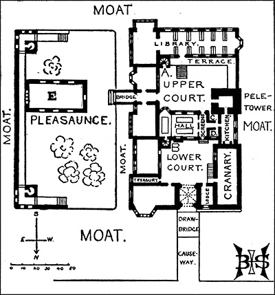 Plan of the Hall Holwick, Yorkshire