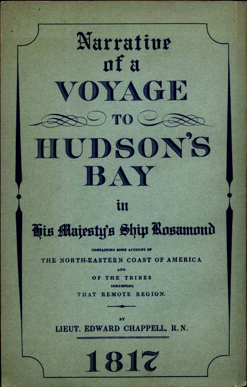 Narrative of a Voyage to Hudson’s Bay in His Majesty’s Ship Rosamond