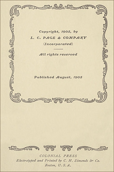 Copyright page