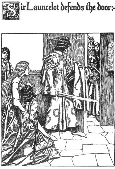 Sir Launcelot defends the door