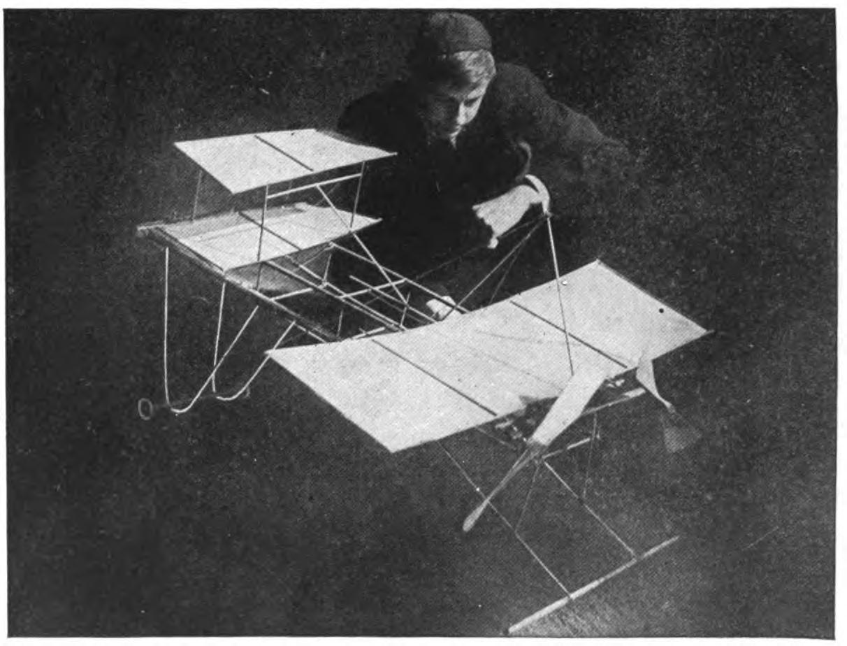 A successful model of 1910 built by E. G. Halpine. Note contrast in plane area