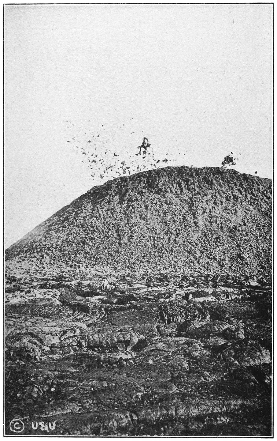 MOKUAWEOWEO, MAUNA LOA, IN ERUPTION, 1899