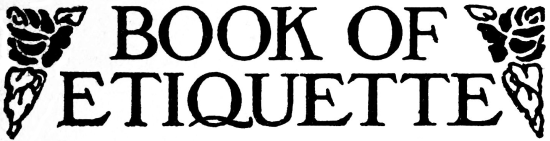 BOOK OF ETIQUETTE
