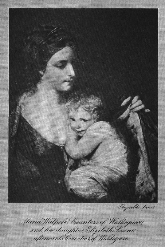 Maria Walpole, Countess of Waldegrave and her daughter Elizabeth Laura afterwards Countess of Waldegrave.