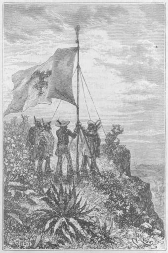 Heidn ensimminen tehtvns oli nostaa Meksikon lippu
liehumaan.