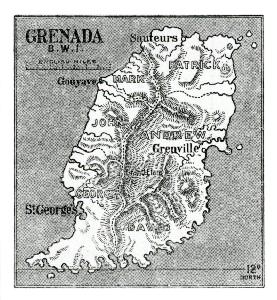MAP OF GRENADA.