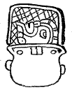 Fig. 388. Wooden idol in vessel with basket cover.